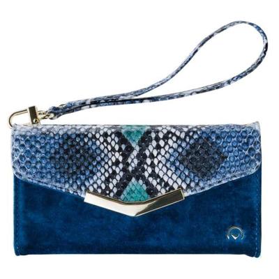 Mobilize 2in1 Gelly Velvet Clutch for Samsung Galaxy A40 Royal Blue Snake