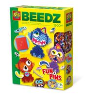 SES Creative strijkkralenset Beedz FunPins junior 1200 stuks - thumbnail