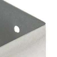 Paalankers 4 st 121 mm gegalvaniseerd metaal - thumbnail