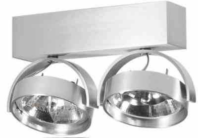 Artdelight 12 volt opbouwspotDutchess 2-lichts - QR 0002 ALU