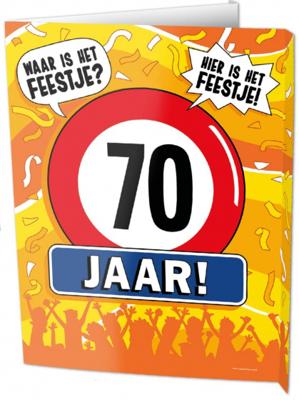 Raambord 70 Jaar Verjaardag (60x45cm)
