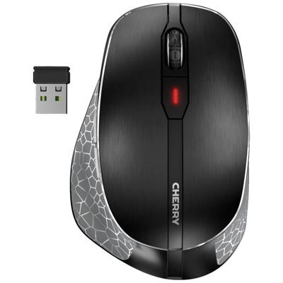 Cherry MW 8C Ergo muis zwart - thumbnail