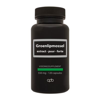 APB Holland Groenlipmossel extract puur forte 550mg 120 Capsules