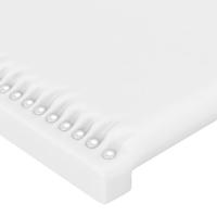 Boxspring met matras kunstleer wit 100x200 cm - thumbnail