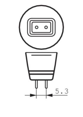 Philips ExpertColor LED GU5.3 Spot - Dimbaar - 7W vervangt 43W - Zwart