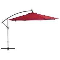 VidaXL Zweefparasol met aluminium paal 350 cm bordeauxrood - thumbnail