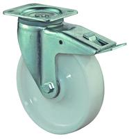 BS Rollen Zwenkwiel voor zware lasten | wiel d. 250 mm draagvermogen 1.400 kg | met rem kunststof | 135x110 mm | 1 stuk - L620.B15.250 L620.B15.250 - thumbnail