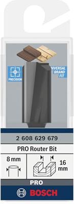 Bosch Accessoires PRO Groeffrees | twee groeven | Ø 16 x L 30 | schacht 8 mm - 2608629679