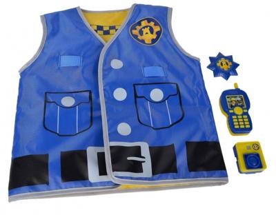 Simba politieset Brandweerman Sam junior blauw/geel 4 delig