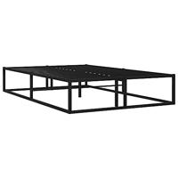 Bedframe metaal zwart 120x200 cm - thumbnail