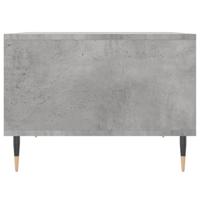 Salontafel 60x50x36,5 cm bewerkt hout betongrijs - thumbnail