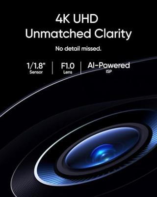 eufy Beveiliging eufyCam S3 Pro Add-on zonne-beveiligingscamera buiten draadloos, kleur nachtzicht, 4K-resolutie, Forever Power 2.0, gezichtsherkenning AI, uitbreidbare lokale opslag, geen