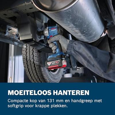 Bosch Blauw GDS 18V-350 Accu slagmoeraanzetter | Zonder accu&apos;s en lader - 06019M5000