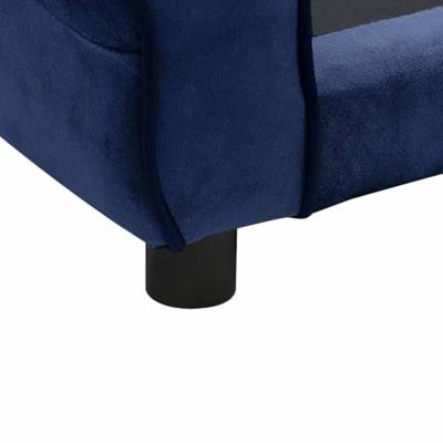 VidaXL Hondenbank 72x45x30 cm pluche blauw VidaXL Hondenbank 72x45x30 cm pluche blauw