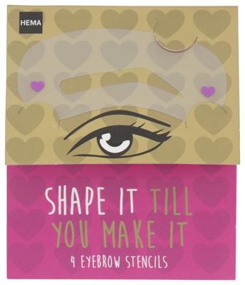HEMA Wenkbrauw Sjablonen - 4 Stuks
