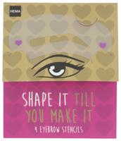 HEMA Wenkbrauw Sjablonen - 4 Stuks - thumbnail