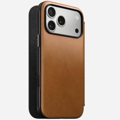 Nomad Modern leather folio iPhone 17 Pro Max - English Tan
