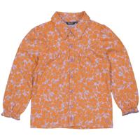 Quapi Meisjes shirt - Diewke - AOP Oranje bloemen - thumbnail