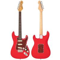Vintage V60RD Coaster Series Gloss Red elektrische gitaar - thumbnail