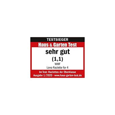 WMF LONO Raclette für 4 Gourmetstel Zwart, Zilver