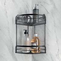 Metaltex Doucherek 20x20x30 cm Zwart/Metaal - thumbnail