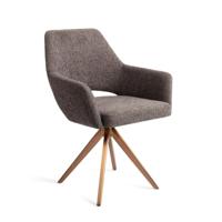 Jesper Home Eetkamerstoel 'Yanai' Turn Rose Gold, kleur Amazing Grey - thumbnail