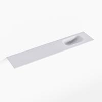 MONDIAZ EDEN Cale solid surface inleg wastafel voor toiletmeubel 110cm. Positie wasbak rechts - thumbnail