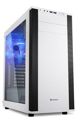 M25-W - Midtowermodel - ATX - geen voeding - USB/Audio - wit, zwart