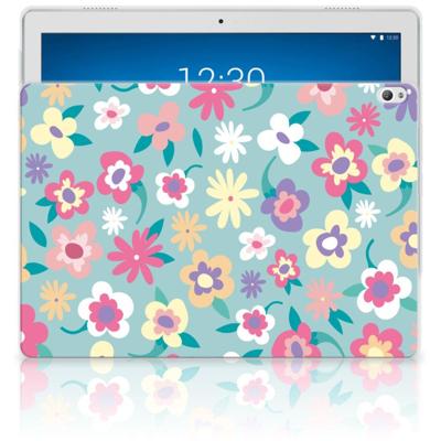 Lenovo Tab P10 | Siliconen hoesje | Flower Power Lenovo Tab P10 | Siliconen hoesje | Flower Power