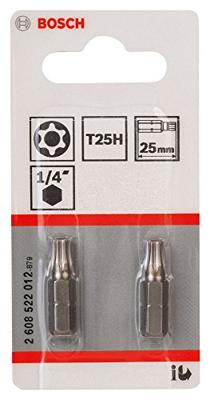 Bosch Accessoires T25H Security-Torx®-bit extra-hard T25H, 25 mm 2 stuks - 2608522012