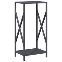 Brandhoutrek 34x25x70 cm koudgewalst staal antracietkleurig - thumbnail