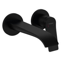Hansgrohe Wastafelmengkraan Vivenis 2-gats Wandkraan 19.5 cm Mat Zwart - thumbnail