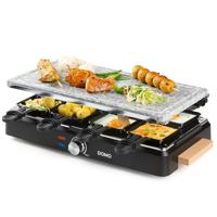 Raclette apparaat - DOMO - DO9262G - 8 personen - Kooksteen - Grill - 1400 W - thumbnail