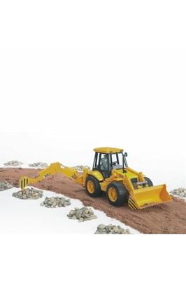 bruder JCB 4CX graaflaadmachine modelvoertuig - thumbnail