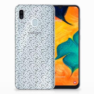 Samsung Galaxy A30 | TPU bumper | Stripes Dots