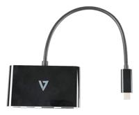 USB-C-adapter V7 V7UC2A2CHUB-BLK - thumbnail