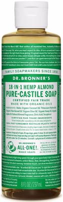 Dr. Bronner's Vloeibare zeep - pure castile - amandel - 240 ml