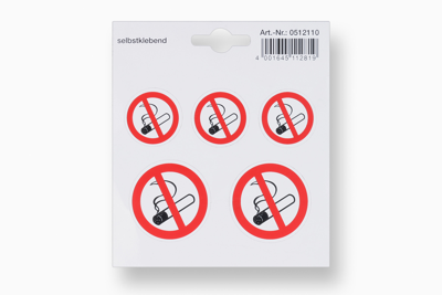 Metafranc sticker 110x110 rookverbod - wu0512110