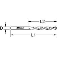 KS Tools 3301129 HSS-R Metaal-spiraalboorset 12.9 mm 5 stuk(s) - thumbnail
