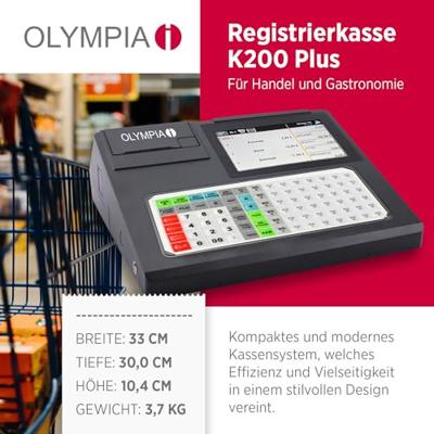 Olympia K 200+ Kasregister Zwart