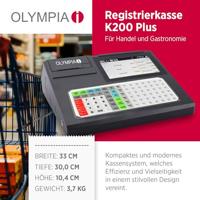 Olympia K 200+ Kasregister Zwart - thumbnail