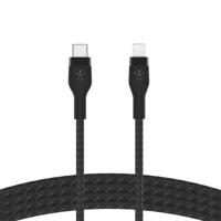 Belkin BoostCharge Pro Flex gevlochten USB Type C/Lightning-kabel (3m), MFi-gecertificeerde 20 W PD Power Delivery-snellaadkabel voor iPhone 14/14 Plus, 13, 12, Pro/Max, mini, SE, iPad en meer – Zwart - thumbnail