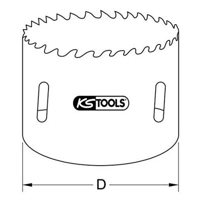 KS Tools 129.5014 1295014 Gatenzaag 14 mm 1 stuk(s)
