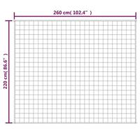 VidaXL Verzwaringsdeken 220x260 cm 11 kg stof lichtcrèmekleurig - thumbnail