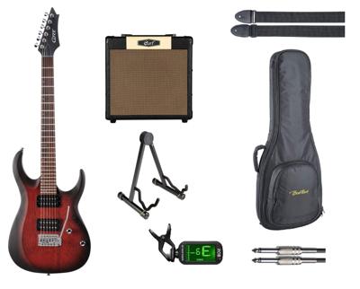 Cort Startersset Elektrische Gitaar (Cherry) HARDROCK