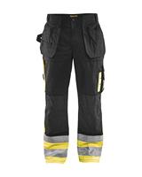 Blåkläder Werkbroek High-Vis 15291860 | Zwart/High-Vis Geel | Maat 62 - 7330509339527 - thumbnail