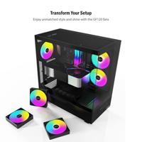 Montech GF120 PWM ARGB 3-Pack 120mm Zwart - thumbnail