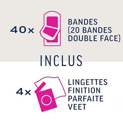 veet Veet Ontharingsstrips Benen & Lichaam - Hypoallergene Minima - 40 stuks - thumbnail