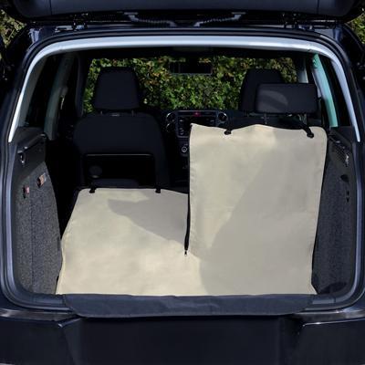 TRIXIE kofferbakhoes met bumperbescherming beige en zwart