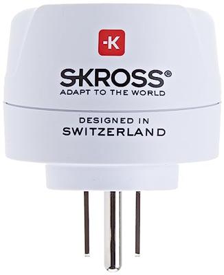 Skross SKR1500203E Reisadapter Europa-naar-usa Geaard